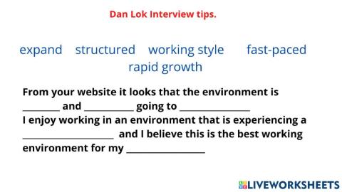 Dan Lok Interview tips