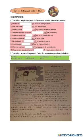 Épreuve B1.1 Unité 2