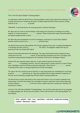 Looking to Robots and Other Technology to Improve Health Care