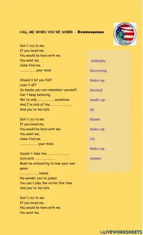 Call me when you are sober