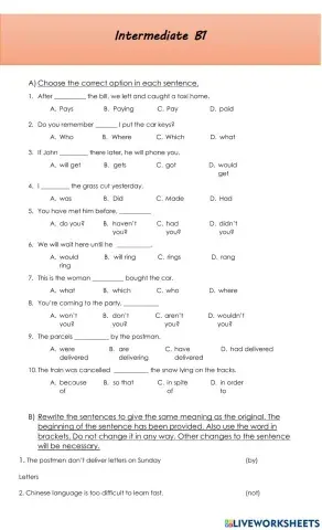 Intermediate revision