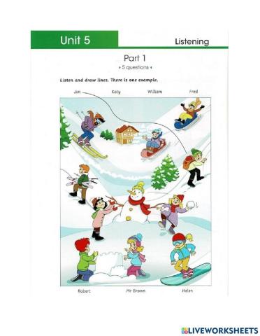 Flyers Skill Builder Unit 5 Listening