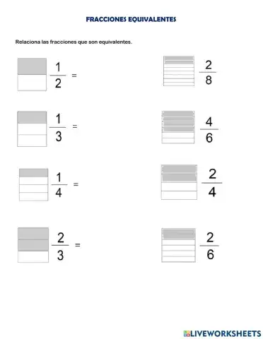 Fracciones equivalentes