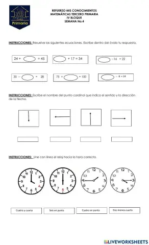 Refuerzo matemático - 4