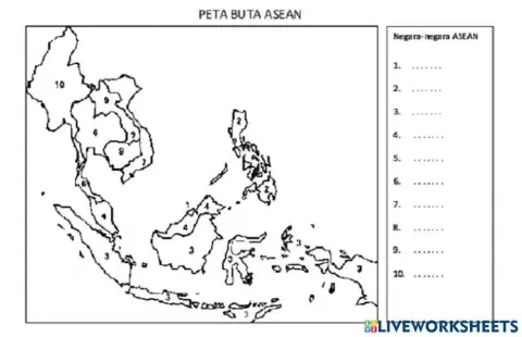 Peta buta negranegara ASEAN