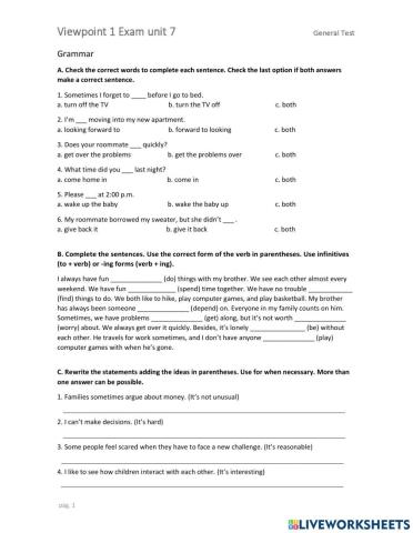 Test Viewpoint 1 unit 7