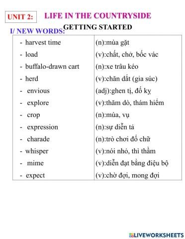 English 8- unit 2- getting started