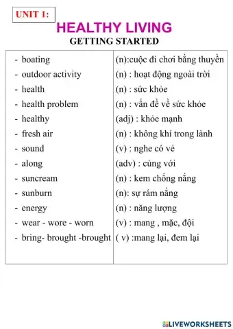 English 7- unit 2- A closer look 1