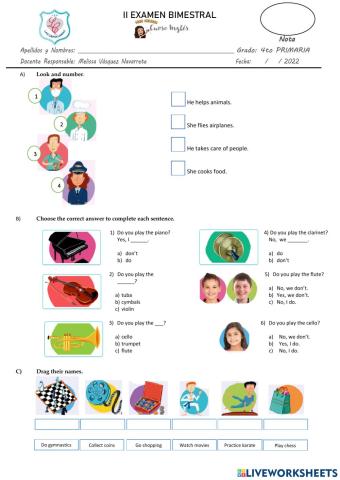 SEGUNDA EVALUACIÓN BIMESTRAL