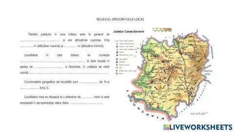 Relieful orizontului local