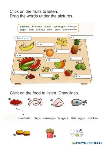 Food revision (for Get Ready for Starters)