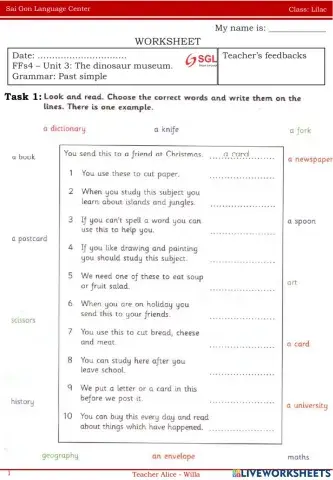 The dinosaur museum.