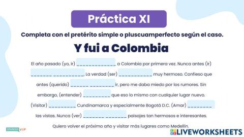 Pretérito pluscuamperfecto de indicativo VII
