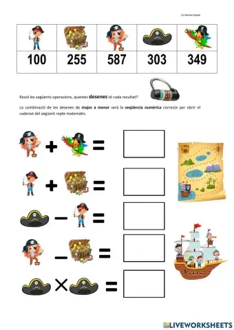 Operacions matemàtques pirates