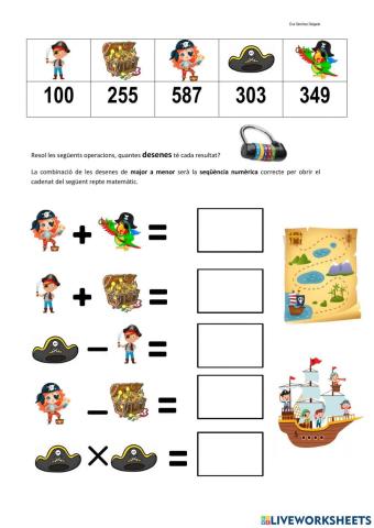 Operacions matemàtques pirates