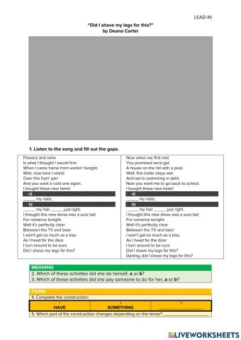  CAUSATIVES (1) – LEAD-IN