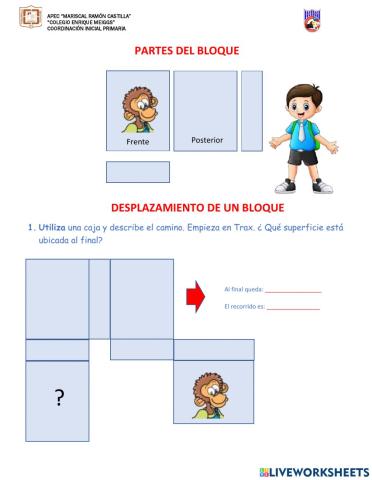 Desplazamiento de un bloque