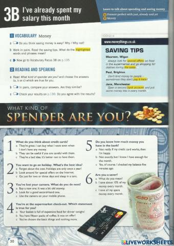 Empower Pre Intermediate - 3B pages 30 and 31