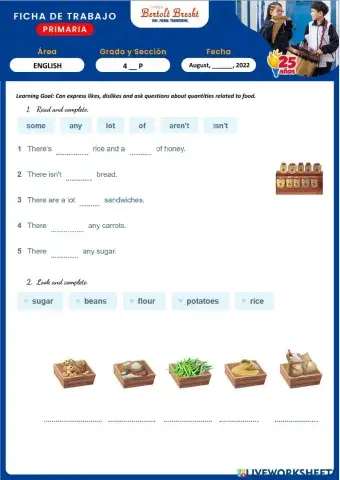 Fruits - vegetables + quantifiers
