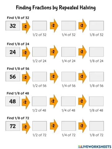 Finding Fractions by Repeated Halving