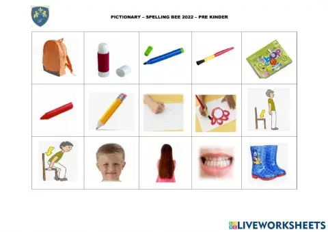 Spelling Bee 2022 - Pre Kinder