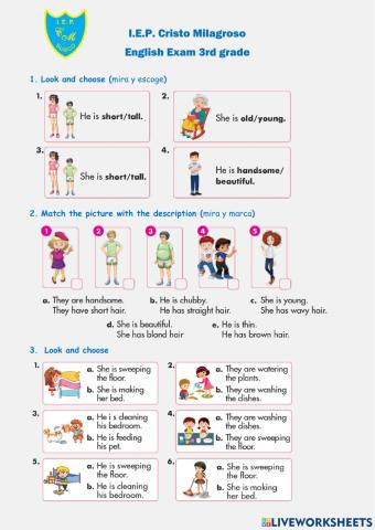 Bimonthly English Exam 3rd