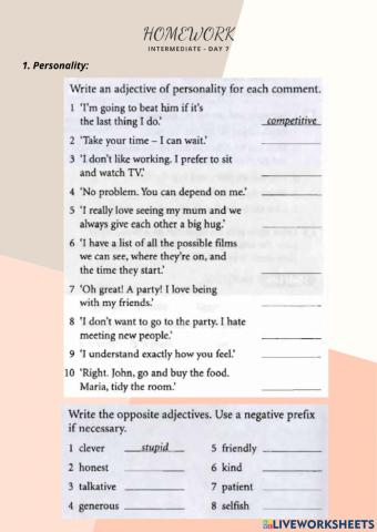 Intermediate - Day 7