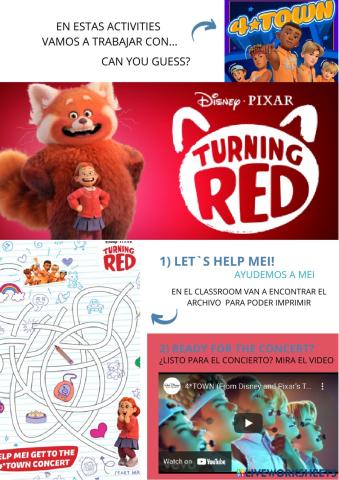 TURNING RED - craft activities