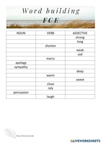 Word building