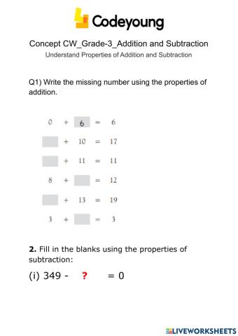 Addition properties