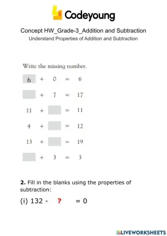 Add and sub of properties