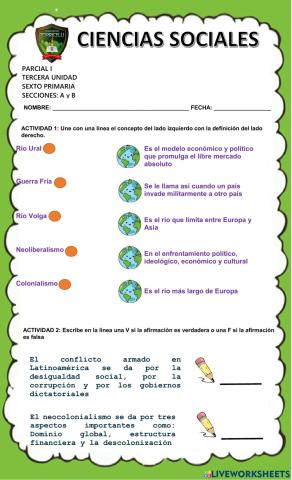 Parcial de ciencias sociales
