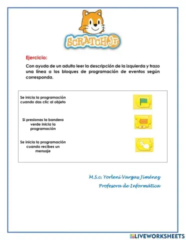 Bloques de Programación Scratch Jr