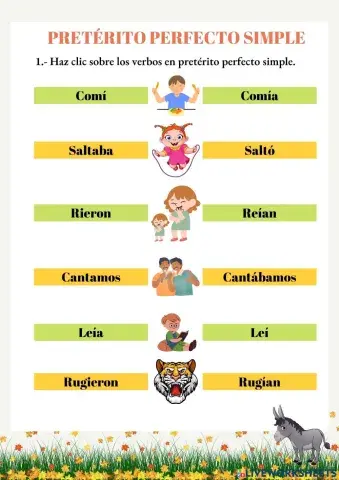 Pretérito perfecto simple (i)