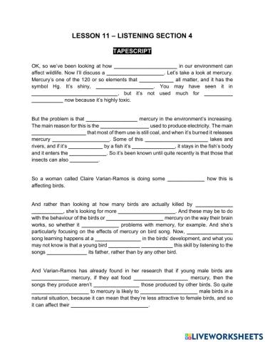 L11 - Listening - Dictation