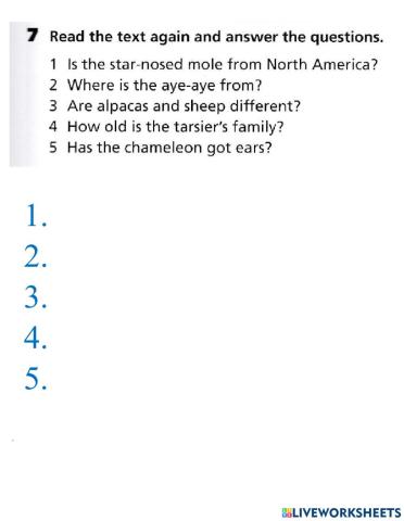 General Knowledge: Strange Animals