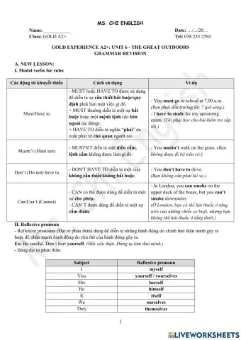 Viet Teacher-GOLDA2+-U6-GRAMMAR