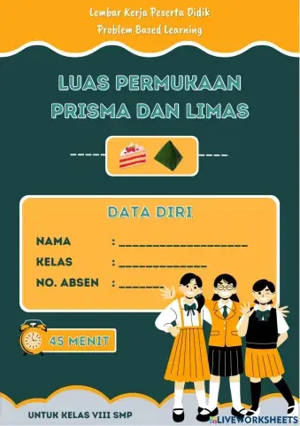 Luas permukaan prisma dan Limas