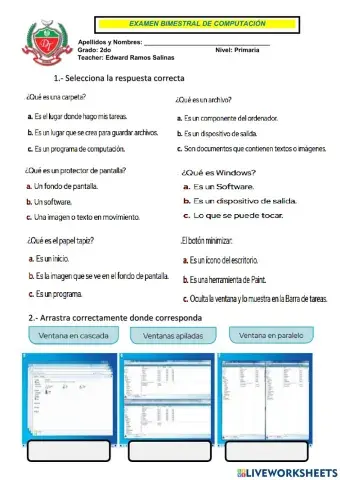 Examen bimetral 2° prim