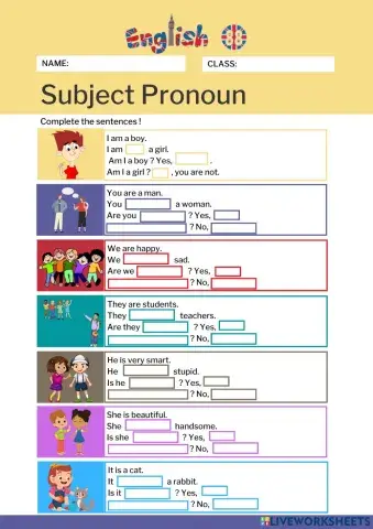 Subject Pronouns