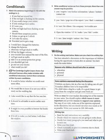 CAE conditionals unit 1