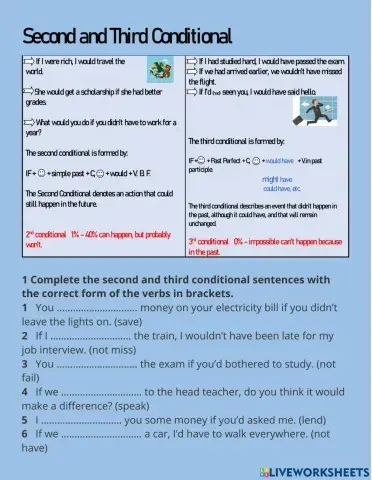 Second and third conditional review