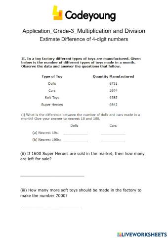 Estimating difference