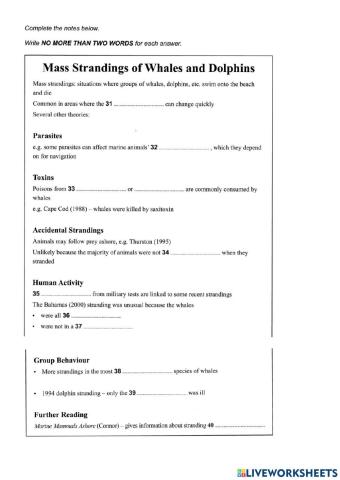 IELTS Listening (Section 4)