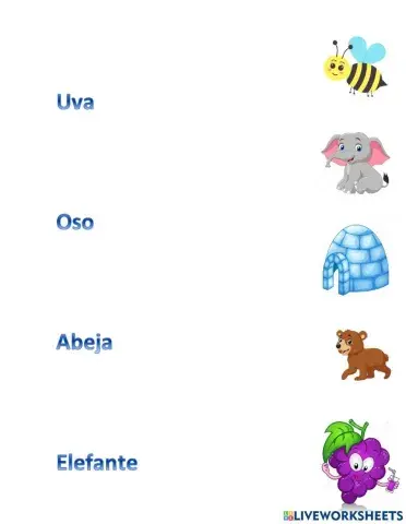 Clasifica las vocales