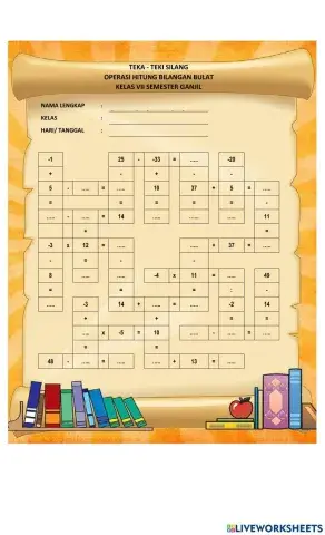 Operasi Hitung Bilangan Bulat