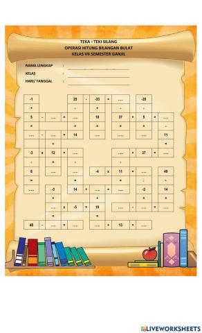 Operasi Hitung Bilangan Bulat