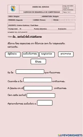 La señal de la cruz