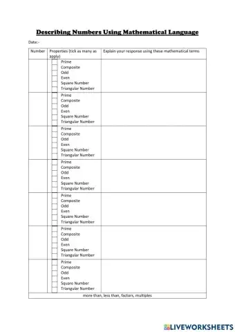 CHILL 6 Properties of numbers