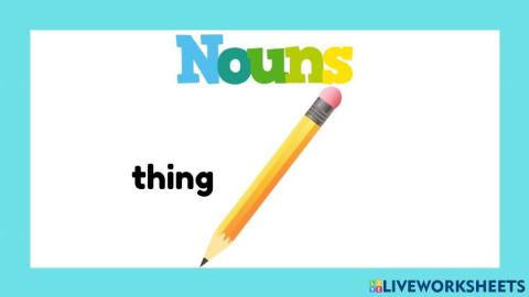 Listen and repeat: Nouns-thing